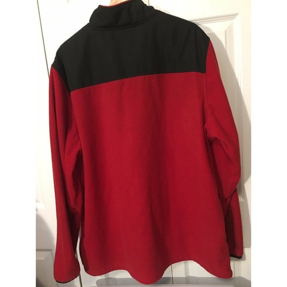 Athletic Works Men’s Sz 2XL Runner‎ Jacket Full Zip Black Red - Picture 7 of 7